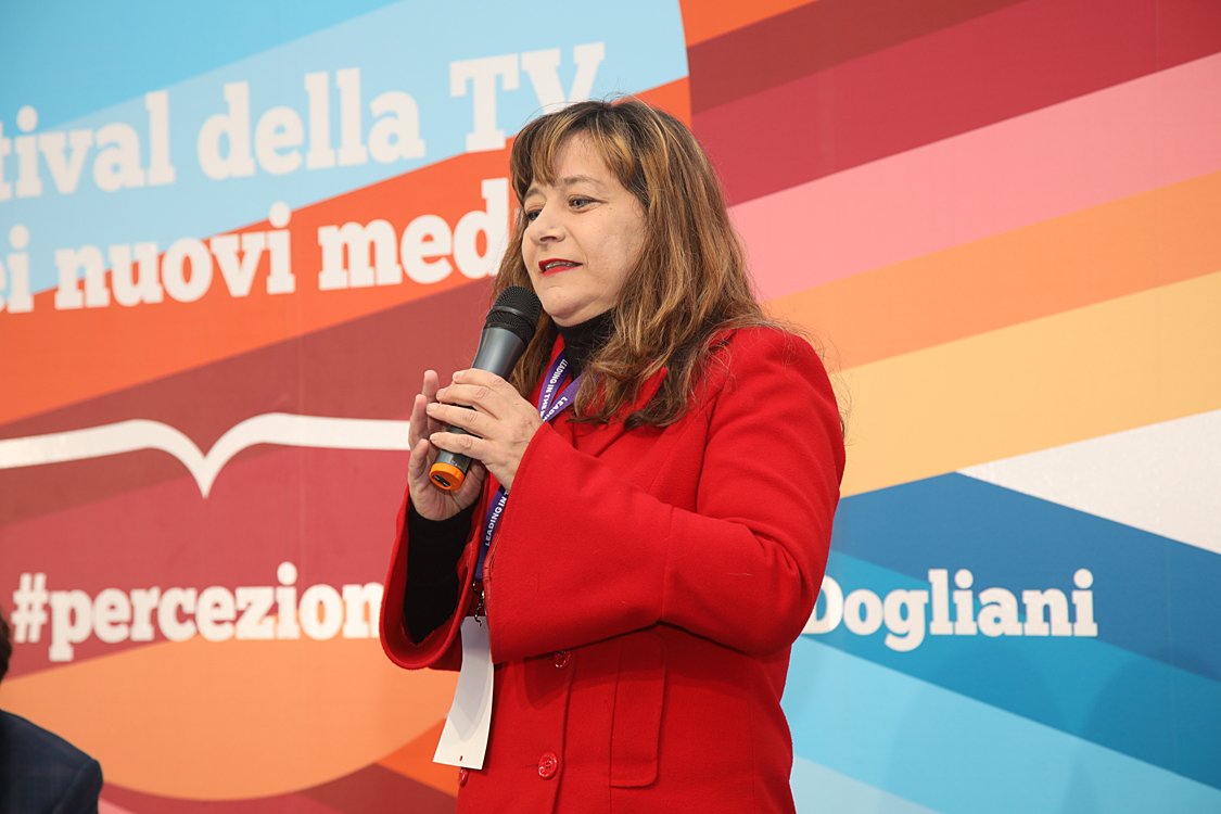 Festival della TV e dei Nuovi Media 2019_077.jpg - FESTIVAL DELLA TV E DEI NUOVI MEDIA 2019 A come Ambiente Le tematiche ambientaliste: dalla cronaca delle catastrofi naturali alla formazione di una vera e propria cultura della prevenzione. Luca Mercalli, Ermete Realacci, Angelo Robotto, Mario Tozzi con Rosy Battaglia